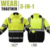 GSS Safety [Wear Together] Class 3 Rain Jacket & Sweatshirt 6501-7511