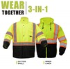 GSS Safety [Wear Together] Class 3 Two Tone Rain Jacket & Sweatshirt 6005-7009