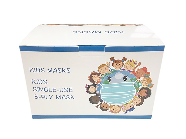 GSS 3-Ply Disposable Face Mask, Youth Size, Individually Packed 9001