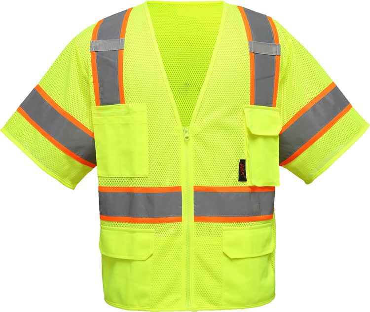GSS Safety Class 3 Premium Vest with 6 Pockets 2503
