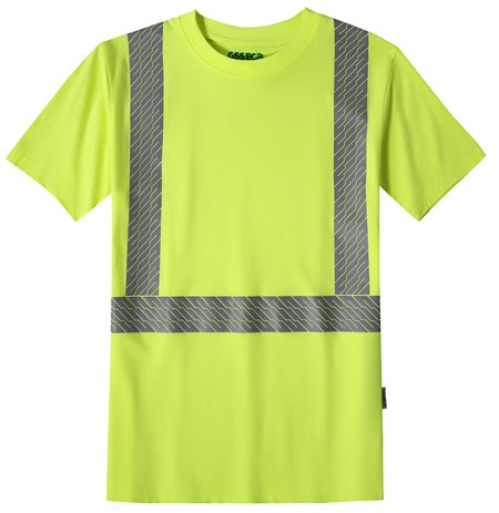 GSS Safety Class 2-ECO-UNIFI 50% Recycled Polyster/50% cotton blended Safety T-Shirt 9501