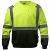 GSS Safety Class 3 Crewneck sweatshirt with Black Bottom 7031 View 2