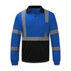 GSS GSS Color Non ANSI Long Sleeve Safety Polo with Black Bottom 5033-5039 View 2