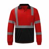 GSS GSS Color Non ANSI Long Sleeve Safety Polo with Black Bottom 5033-5039 View 4