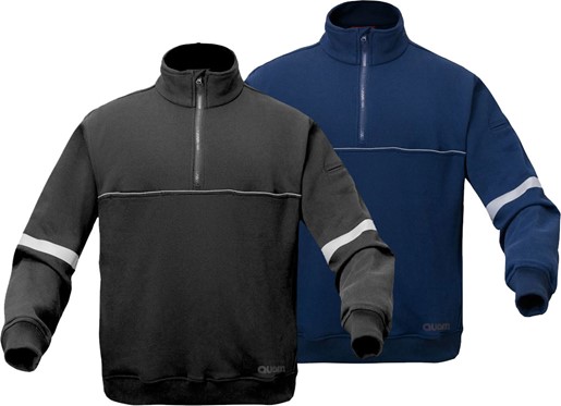 QUARTZ 100% Cotton Job Shirt w/ 1/4 Zipper
