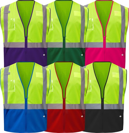 GSS ECO, REPREVE&reg; Recycled Polyester Corlored Class 2 Vest